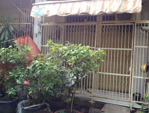 Hiện trường căn nhà nơi Nghị và cha mẹ chung sống. Ảnh: Q.T