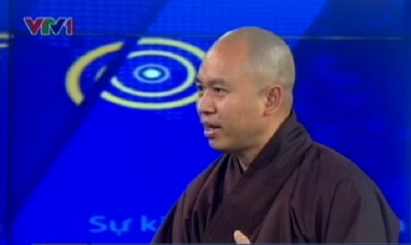 Thượng toạ Thích Đức Thiện - Phó Tổng Thư ký Giáo hội Phật giáo Việt Nam (Ảnh: VTV News)