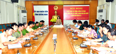 Đồng chí Vũ Thị Thu Thủy, Phó Chủ tịch UBND tỉnh, Trưởng BCĐ 138 tỉnh kết luận tại hội nghị.