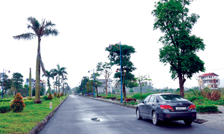 Khu đô thị mới Tân Việt Bắc, thị trấn Mạo Khê (Đông Triều). Ảnh: Tuấn Hương