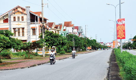 Một góc thị trấn Đầm Hà hôm nay.
