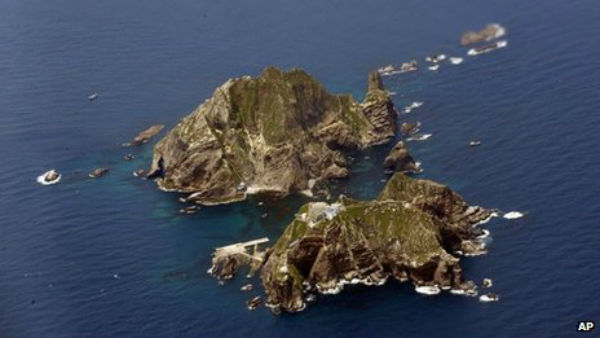 Quần đảo Dokdo/Takeshima. (Ảnh: AP)