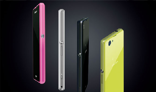 Xperia Z1S có thêm màu vàng vàng và hồng. Ảnh Gsmarena.