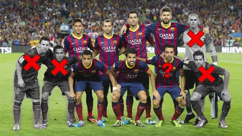 Chấn thương tàn phá đội hình Barca