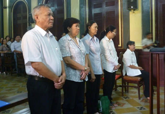 Các bị cáo nghe tuyên án
