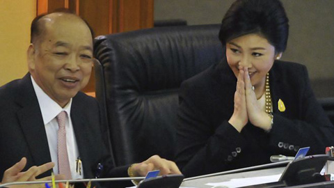 Thủ tướng Thái Lan Yingluck (trái) (Ảnh: FoxNews)