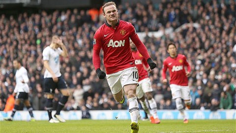 Rooney là ngôi sao sáng nhất bên phía M.U ở trận đấu với Tottenham