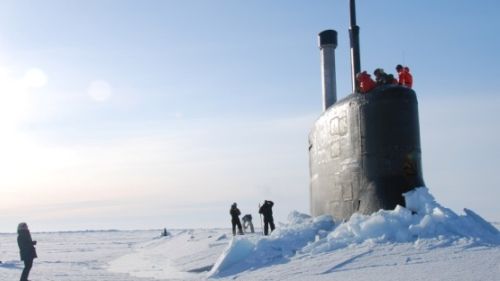 Sự hiện diện của tàu ngầm USS Connecticut thuộc lớp Sói Biển tại Băc Cực đang gây nhiều mối lo ngại cho Nga (Ảnh AP)