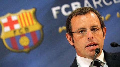 Chủ tịch Sandro Rosell của Barcelona