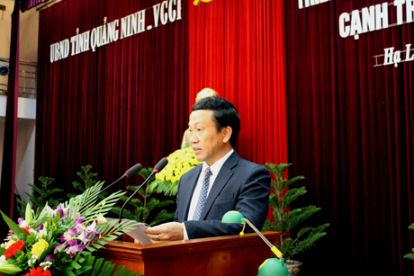Đồng chí Nguyễn Văn Thành, Phó Chủ tịch UBND tỉnh phát biểu kết luận hội nghị.