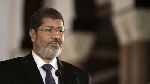 Cựu Tổng thống Ai Cập Morsi khi còn đang tại vị (Ảnh AP)