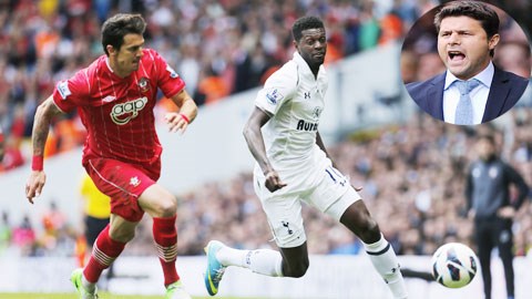 Pochettino (ảnh nhỏ) sẽ cùng Southampton (trái) quyết đánh bại Tottenham