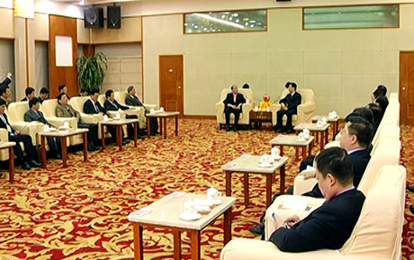 Quang cảnh buổi hội kiến.