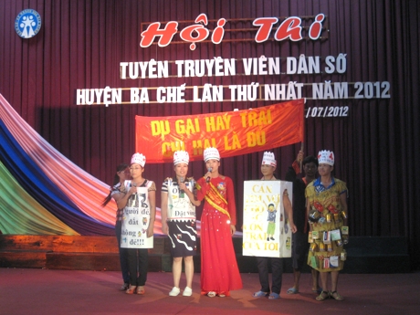  Hội thi Tuyên truyền viên dân số huyện Ba Chẽ năm 2012. 