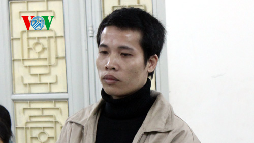 Bị cáo Bản tại phiên tòa