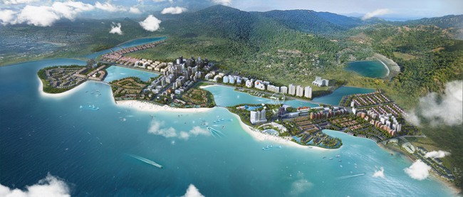 Phối cảnh tổng thể dự án.
