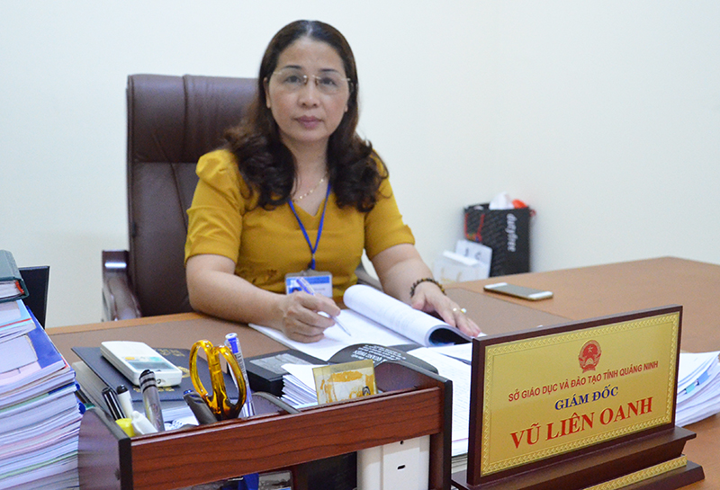 Đồng chí Vũ Liên Oanh, Giám đốc Sở GD&ĐT trả lời Báo Quảng Ninh