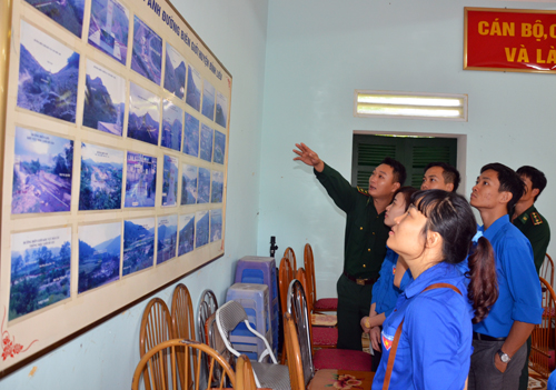 giới thiệu về cột mốc, đường biên do đồn biên phòng phụ trách quản lý