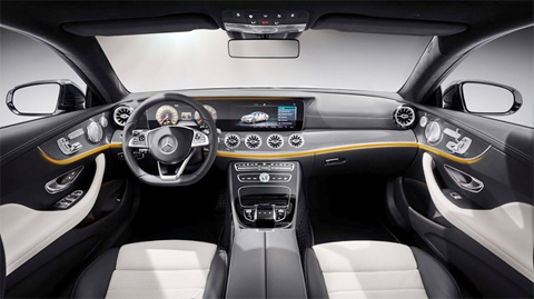 Nội thất Mercedes E-Class Coupe 2018 tương tự phiên bản sedan