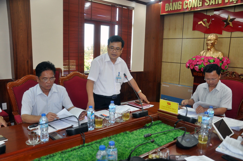 Lãnh đạo huyện Cô Tô báo cáo tình hình thực hiện Nghị quyết 06 trên địa bàn