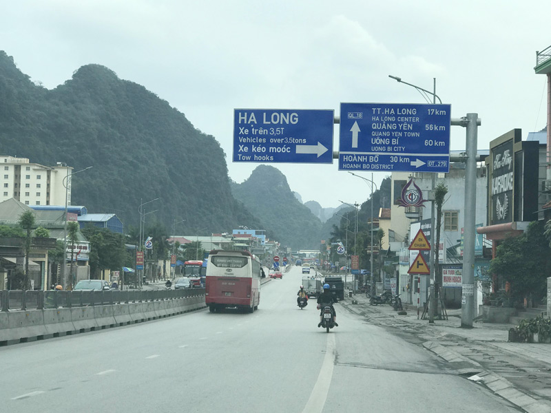 Điểm giao nhau giữa QL 279 với QL18 đoạn km0+500 đi qua địa bàn phường Quang Hanh, TP Cẩm Phả