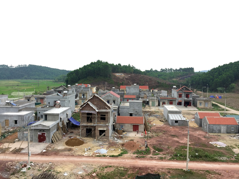Khu di dân ra khỏi vùng sạt lở tại xã Quảng An (Đầm Hà)