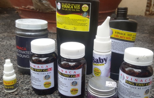 Các sản phẩm của Vinaca. Ảnh: Giang Chinh