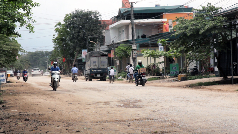 Tuyến đường chợ Rộc – Bến Giang xuống cấp nghiêm trọng sẽ được hoàn thành sau 1 năm thi công