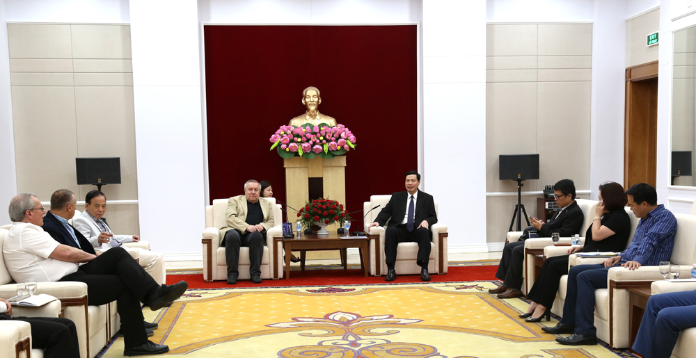 Quang cảnh buổi tiếp.