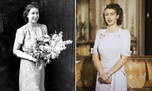 Một số hình ảnh thời trẻ của Nữ hoàng Anh Elizabeth II. Ảnh: Twitter.