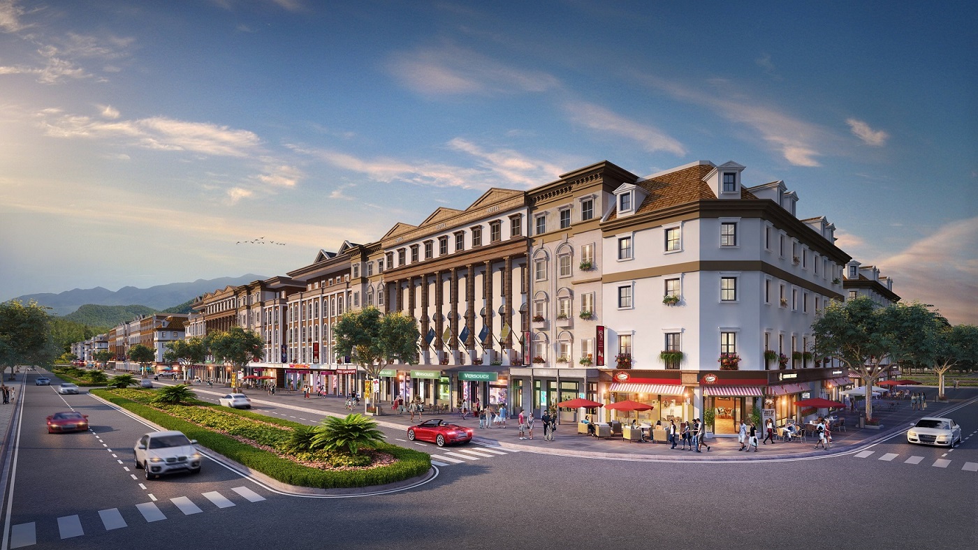 Phân khu shophouse Australia của sự án Sun Plaza Grand World