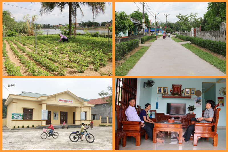 Diện mạo thôn NTM kiểu mẫu tại thôn 4, xã Cẩm Hải, TP Cẩm Phả.