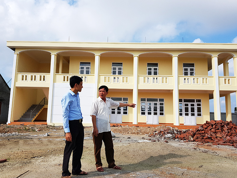 Nhà văn hóa thôn 8, xã Liên Hòa sắp hoàn thành và đưa vào sử dụng phục vụ nhu cầu sinh hoạt văn hóa của người dân