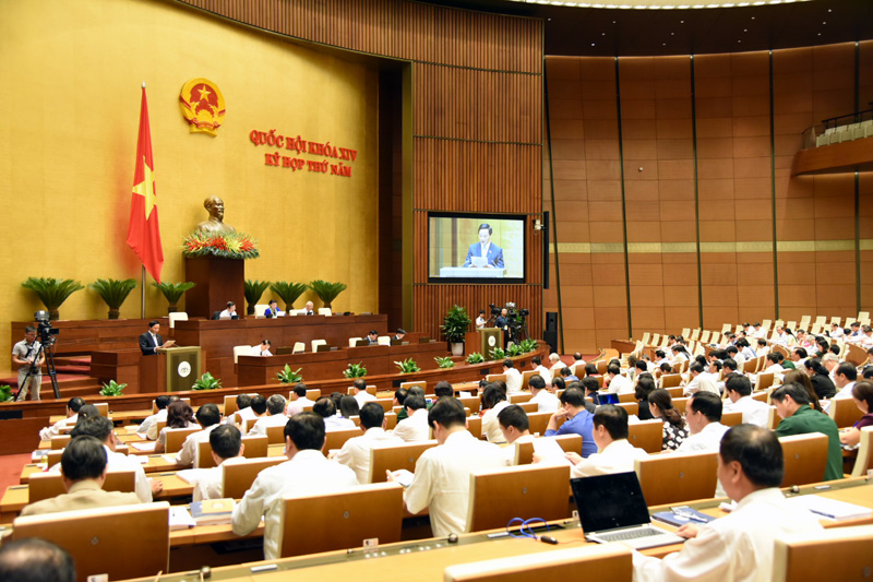 Quang cảnh phiên thảo luận tại hội trường