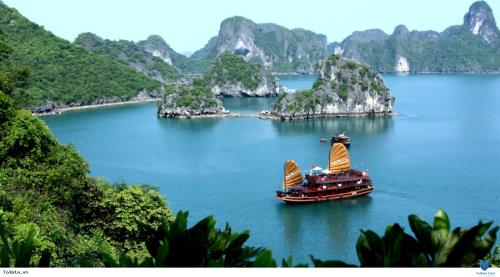 Hạ Long điểm du lịch hấp dẫn du khách. Ảnh (minh họa):VNPT
