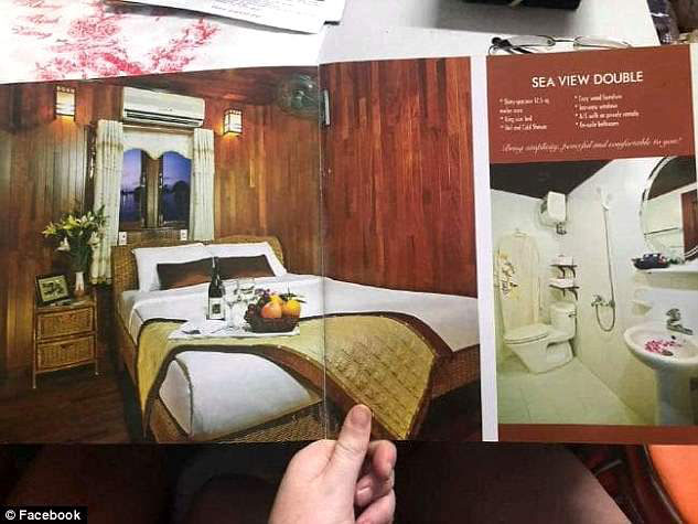Hình ảnh quảng cáo của tàu du lịch