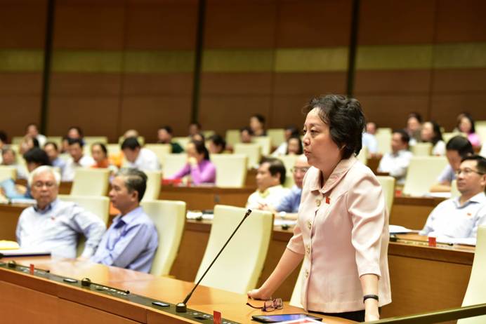 Đại biểu Phạm Khánh Phong Lan. Ảnh VGP/ Nhật Bắc