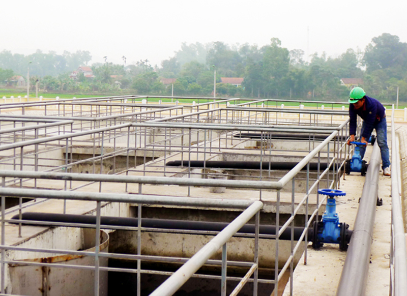 Công trình cấp nước sạch xã Hiệp Hòa (TX Quảng Yên) đang vận hành khá hiệu quả