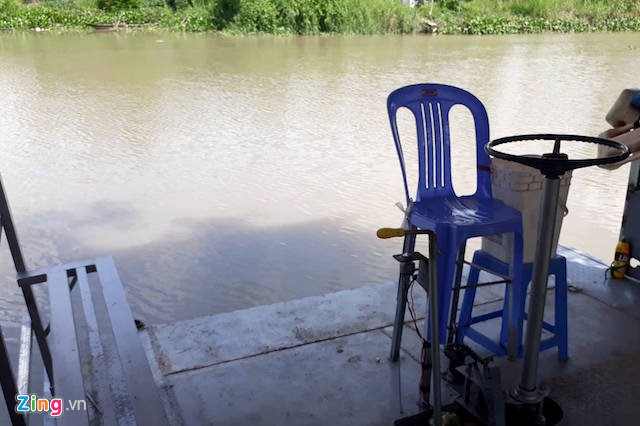 Khu vực bến đò nơi phát hiện thi thể nạn nhân. Ảnh: Minh Anh.