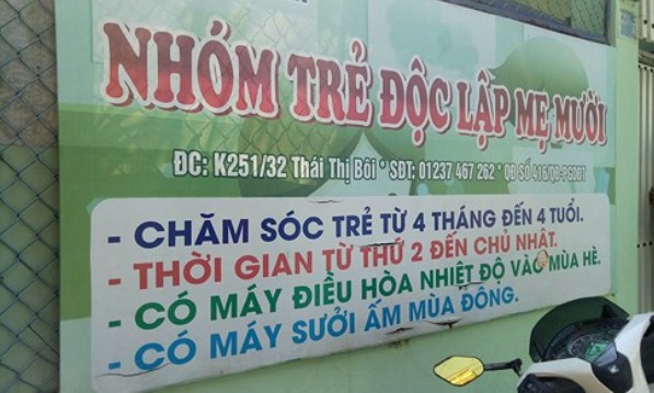 Cơ sở Nhóm trẻ độc lập Mẹ Mười. Ảnh: vov.vn