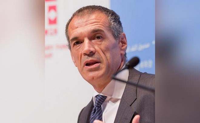 Ông Carlo Cottarelli được chỉ định làm Thủ tướng lâm thời Italy. (Nguồn: NDTV)