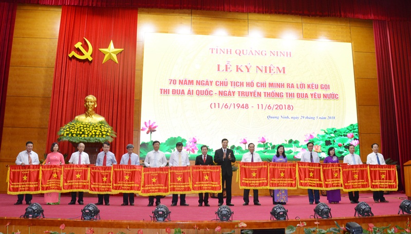 14 tập thể hoàn thành xuất sắc nhiệm vụ công tác, dẫn đầu phong trào thi đua yêu nước của tỉnh năm 2017 được Thủ tướng Chính phủ tặng Cờ thi đua của Chính Phủ. 