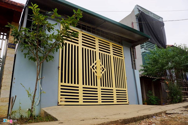 Ngôi nhà nơi xảy ra vụ việc. Ảnh: N.D.