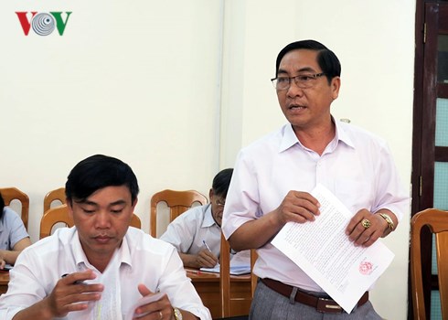 Ông Bùi Mười, Phó Chủ tịch UBND huyện Đức Linh thông tin về vụ vỡ nợ liên quan đến Phó Chủ tịch Hội Phụ nữ thị trấn Đức Tài.