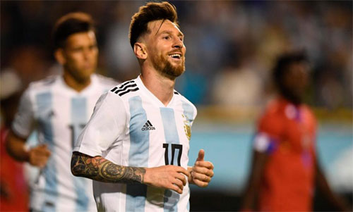 Argentina không gặp mấy khó khăn để thắng Haiti. Ảnh: Reuters