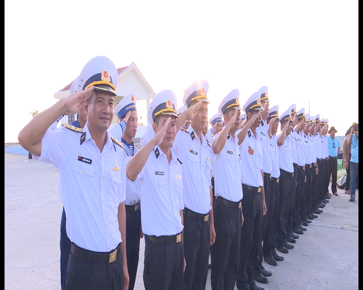 Cán bộ chiến sỹ đảo Song Tử Tây quyết tâm bảo vệ hòn đảo thiêng liêng của tổ quốc.