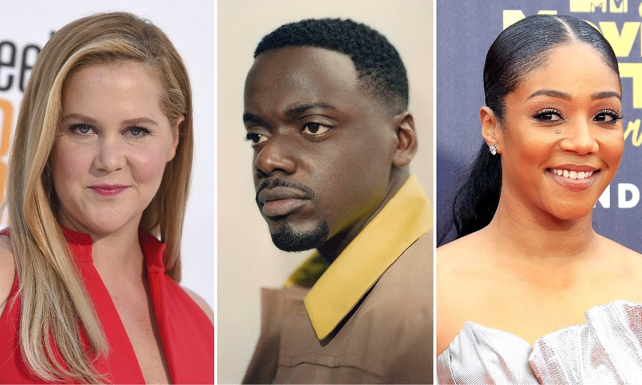 Amy Schumer, Daniel Kaluuya và Tiffany Haddish (từ trái qua) là ba trong số gần một nghìn nhân vật nhận được lời mời từ Viện Hàn lâm năm nay
