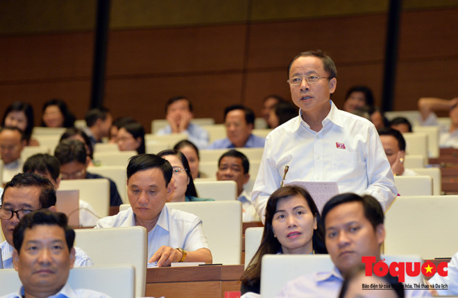 ĐBQH đoàn Thái Bình Nguyễn Văn Thân. Ảnh: Nam Nguyễn