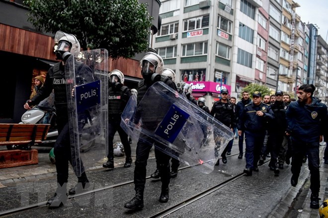 Cảnh sát Thổ Nhĩ Kỳ. (Nguồn: AFP/TTXVN)