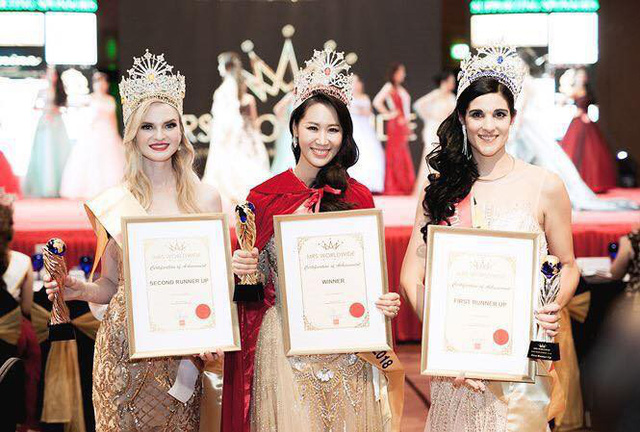 Dương Thuỳ Linh được xướng tên vào ngôi vị cao nhất của cuộc thi Mrs Worldwide 2018